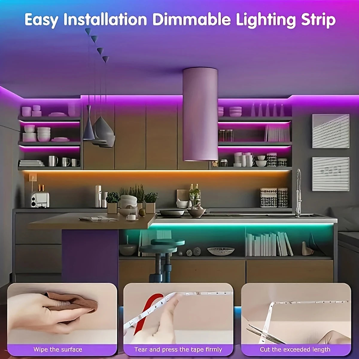 Tiras de luces Led con control remoto