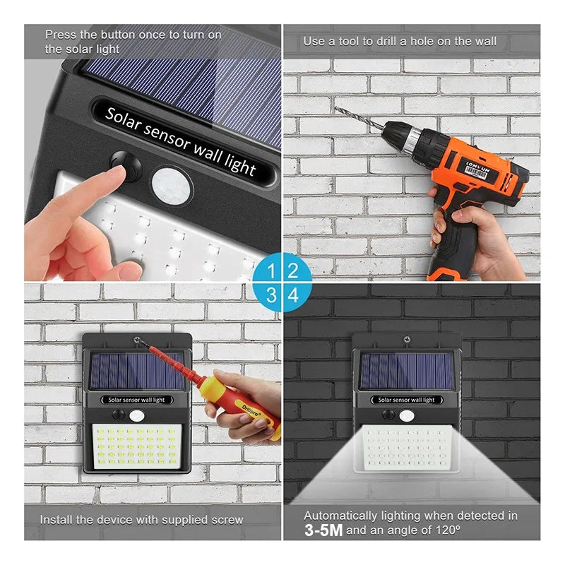 Reflector led con panel solar